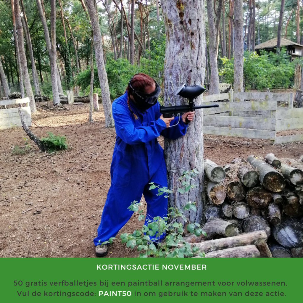 Kortingsactie november korting paintballen